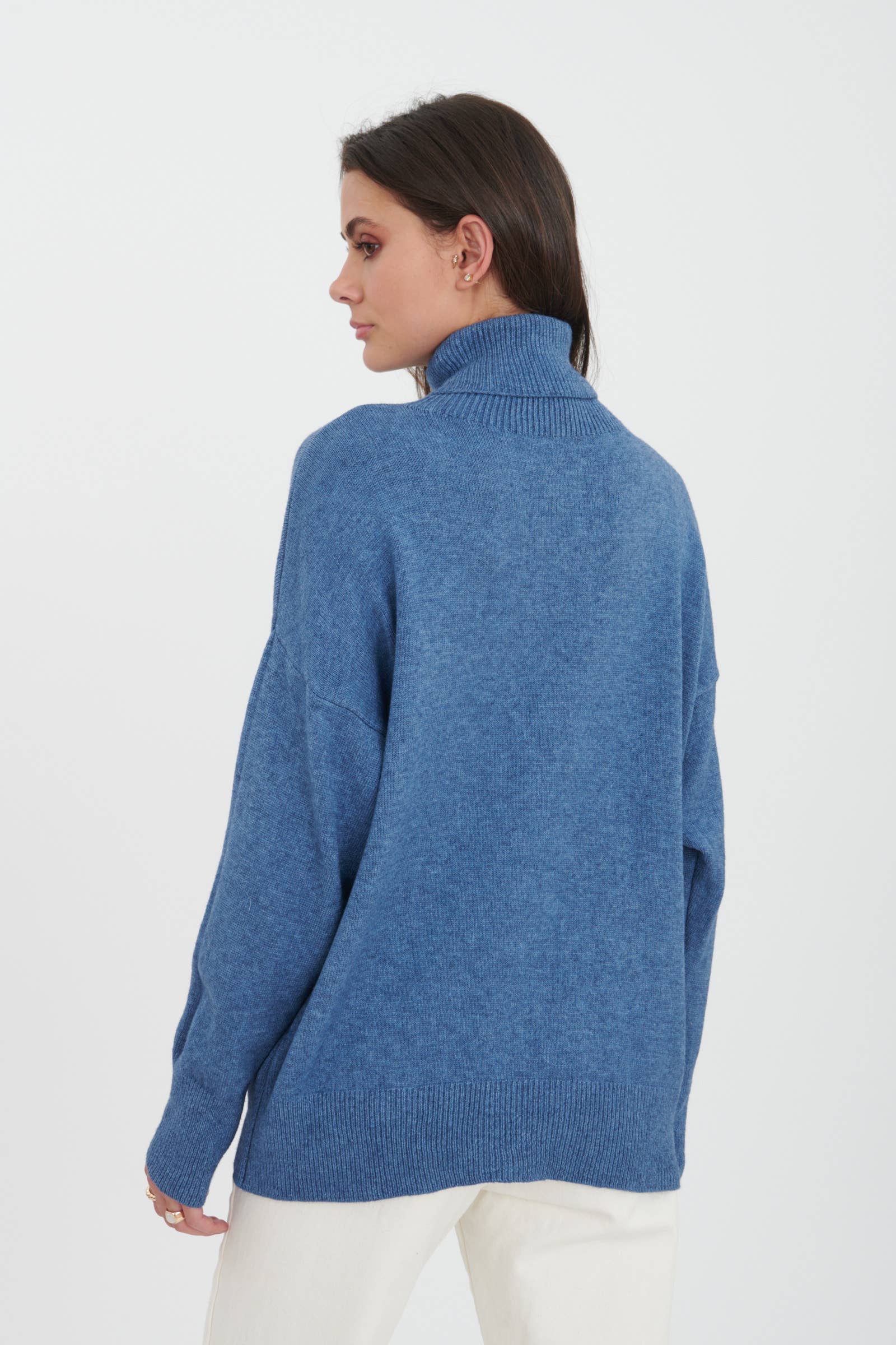 ORNELLA PARIS - Wholesale Pullover-trui - Dames - Effen coltrui LEL-P00308