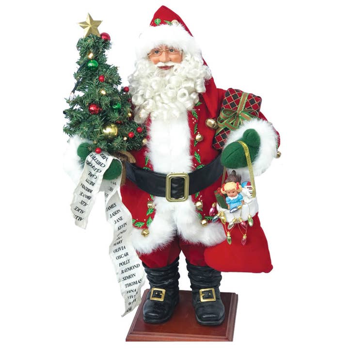 24" Merry Christmas Claus for wholesale by Santa’s Workshop Inc.