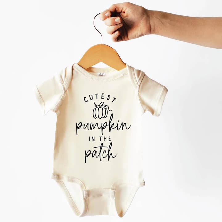 Cutest Pumpkin in the Patch Baby Bodysuit | Fall Baby Gifts for wholesale by Dorothy’s Reason