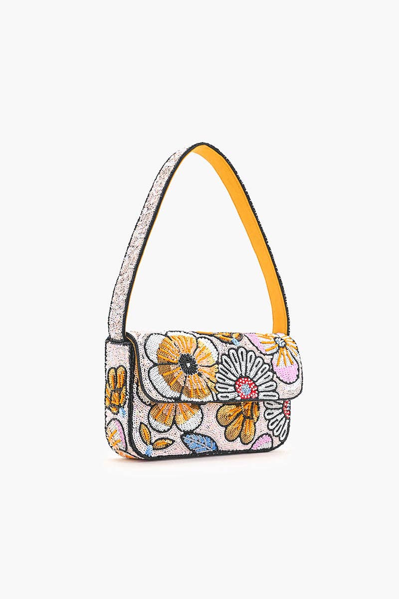 America & Beyond - Wholesale Shoulder Bag - Women's - Daisy Daydream Embellished Shoulder Bag2