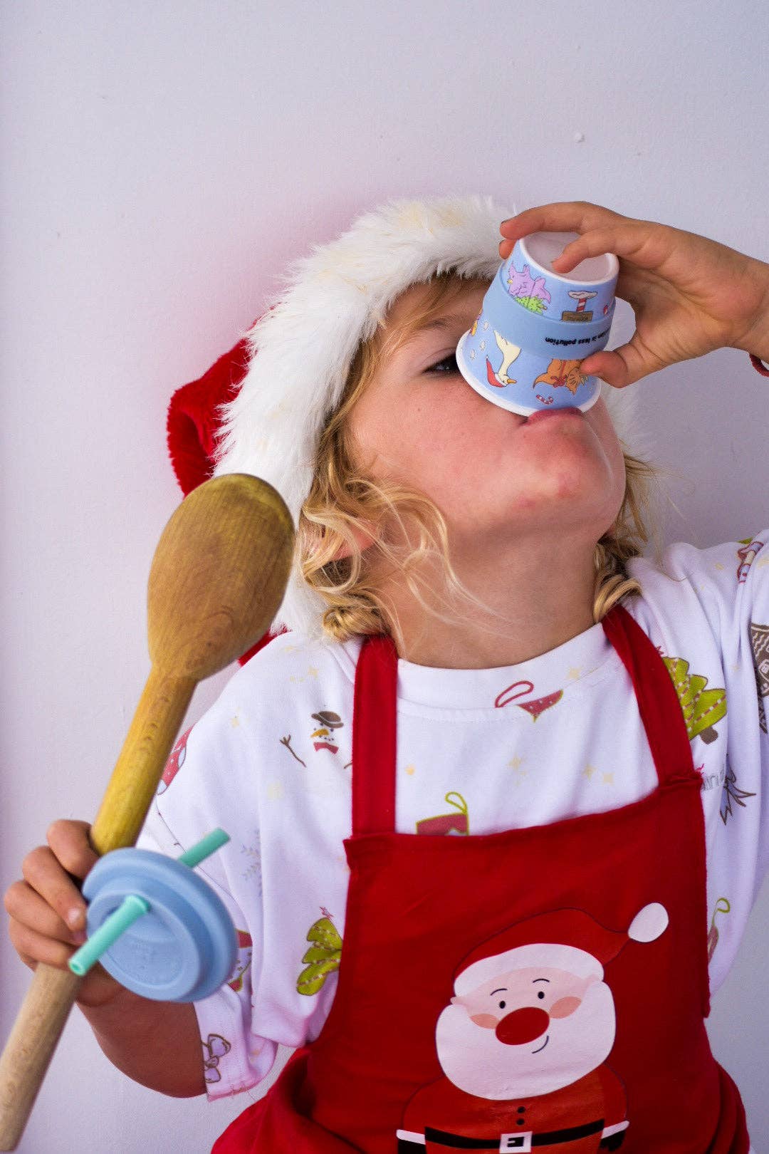 BBcino - Vendita all'ingrosso Bicchiere/tazza - Bambini e neonati - Santa’s Little Sipper in Blue - 120ml (CANNNUCCIA INCLUSA)4