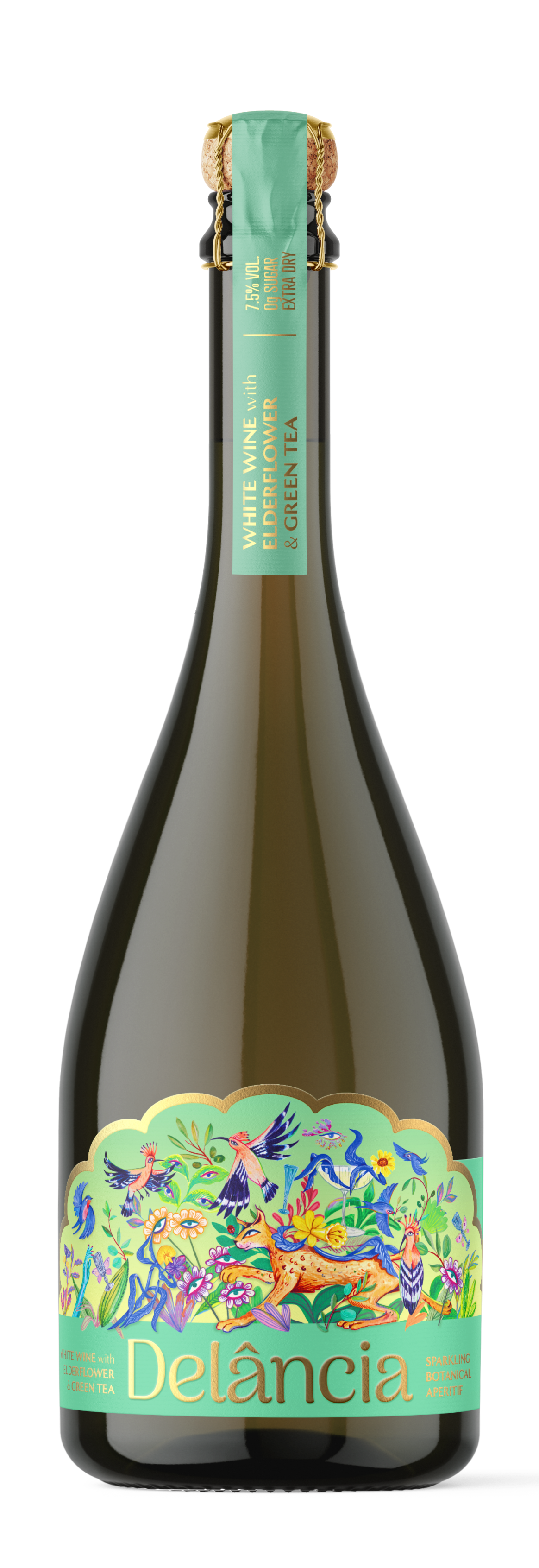 Delância - Wholesale Champagne/Sparkling Wine - White Wine with Elderflower & Green Tea1