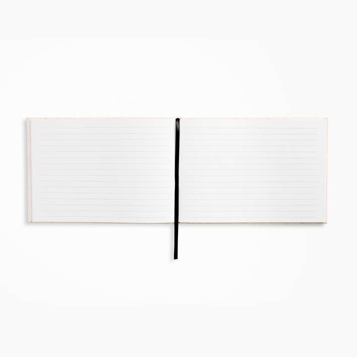 Souvenir Stationery - Wholesale Guest Book - Taupe Linen Guestbook Hardcover Minimal Wedding Guestbook1