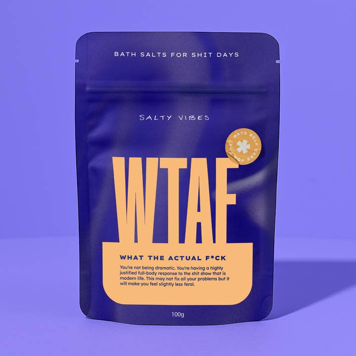 Salty Vibes - Wholesale Bath Salts - BATH SALTS | WHAT THE ACTUAL FUCK 100g0