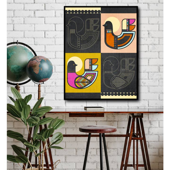 Lucky Skye Graphics - Wholesale Art Print - 4 Birds1