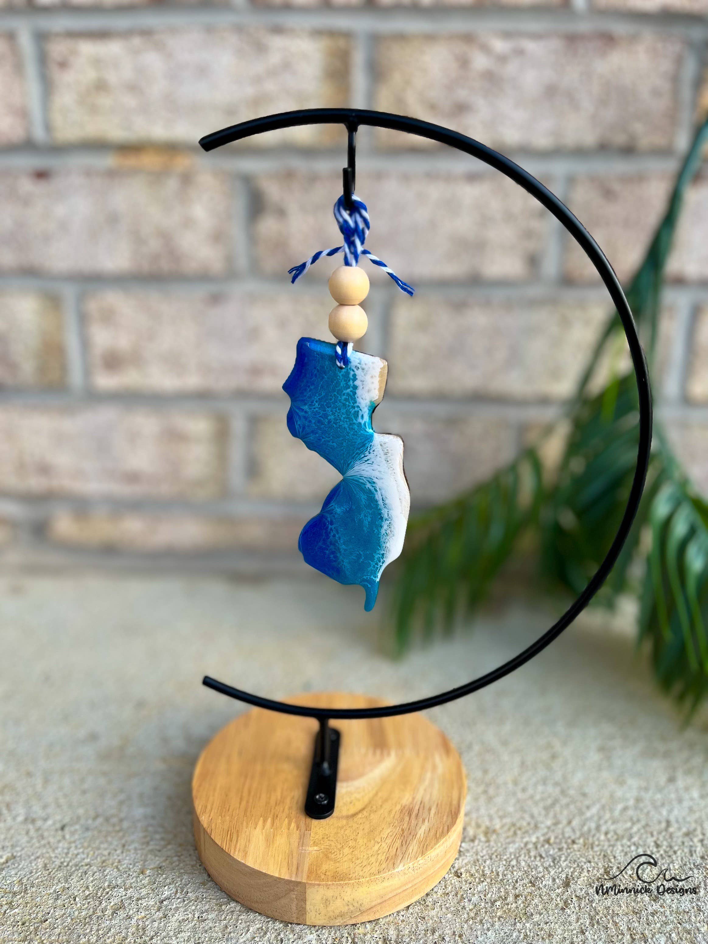 NMinnick Designs - Wholesale Ornament - New Jersey Beach Ornament