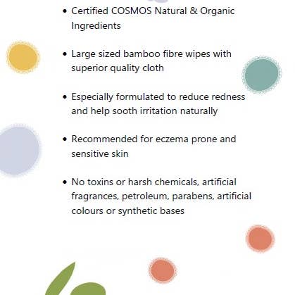 Oh-Lief Natural Products UK LTD - Wholesale Face & Body Wipes - Baby - Oh-Lief Biodegradable Bamboo Baby Wipes 64's