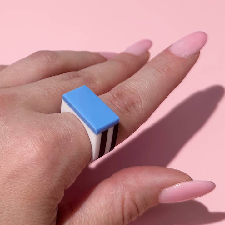 Combinist Goods - Wholesale Cocktail/Statement Ring - Block Ring12