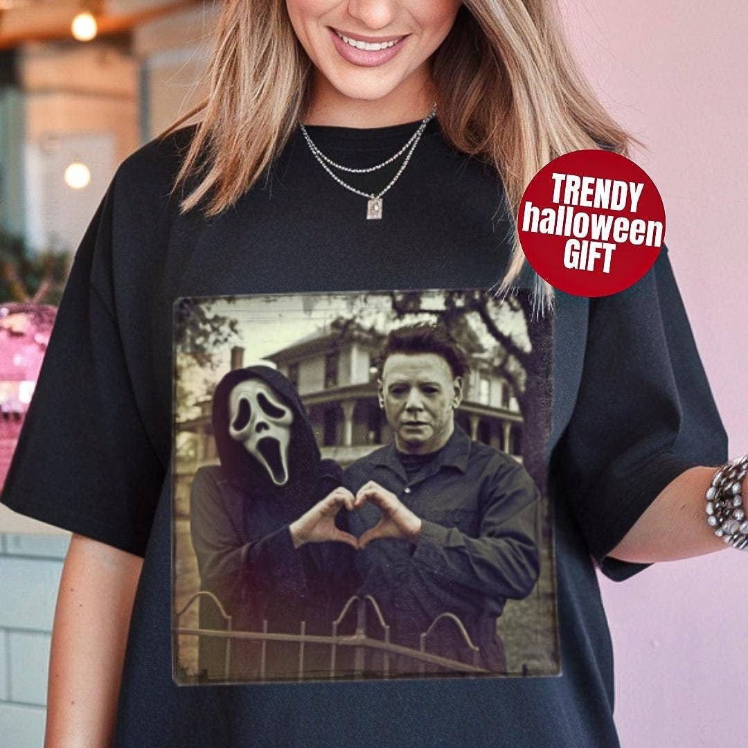 TheKingShirt - Wholesale Screen Printed T-Shirt - Women's - Horror Movie Halloween Shirt Funny Vintage Myers Ghostface0