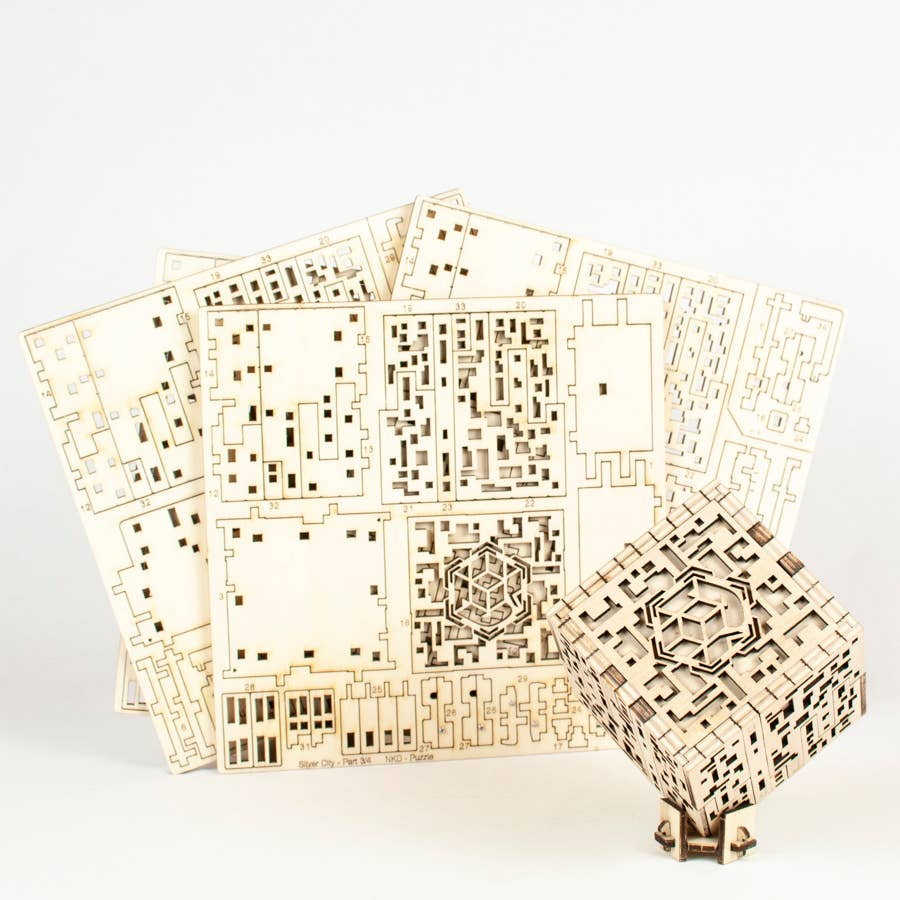 NKD Puzzle - Vendita all'ingrosso Puzzle - Adulti - Scatola rompicapo per costruire e risolvere «SILVER CITY»9