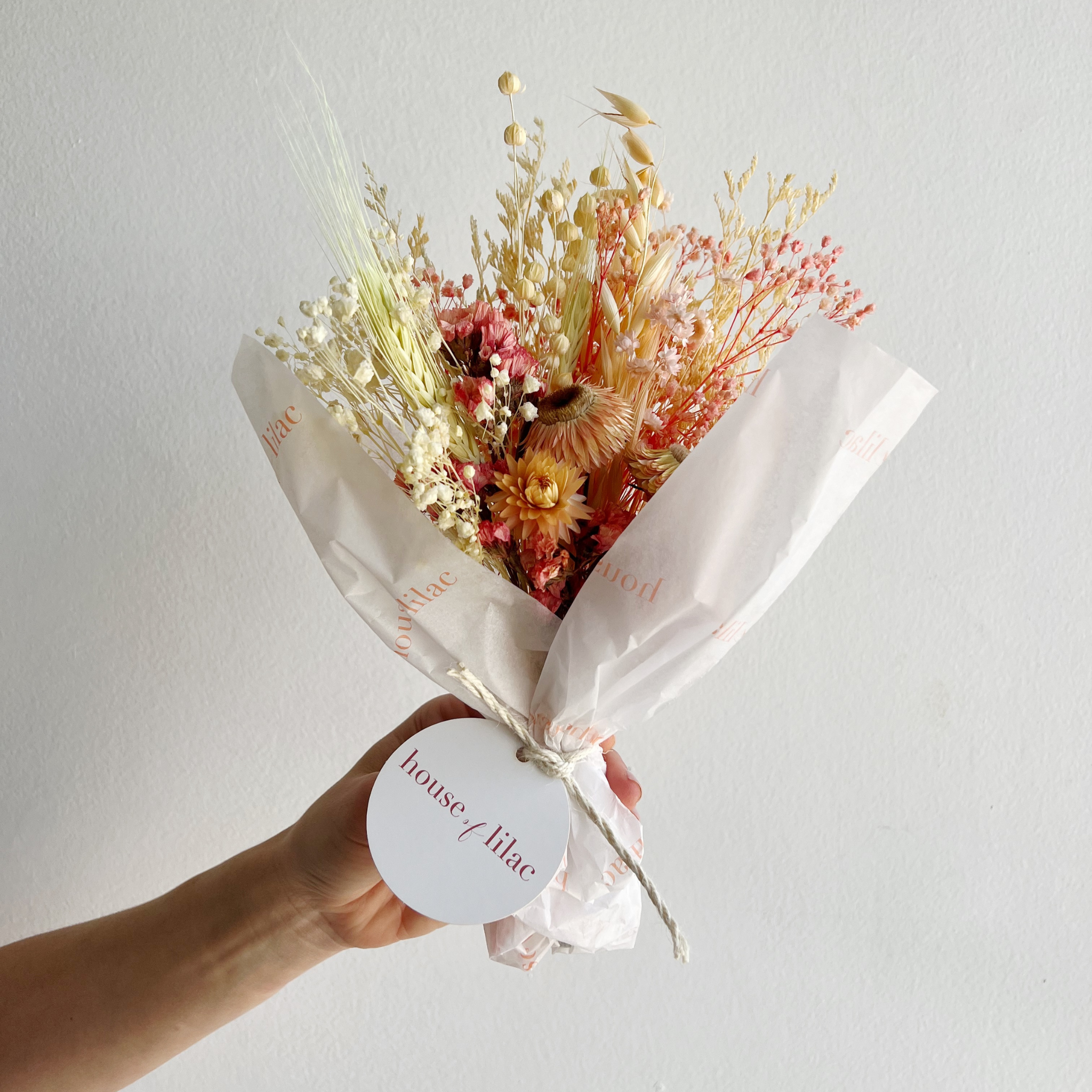 House of Lilac - Wholesale Dried/Pressed Flowers - Whimsical Dried Flower Mini Bouquet1