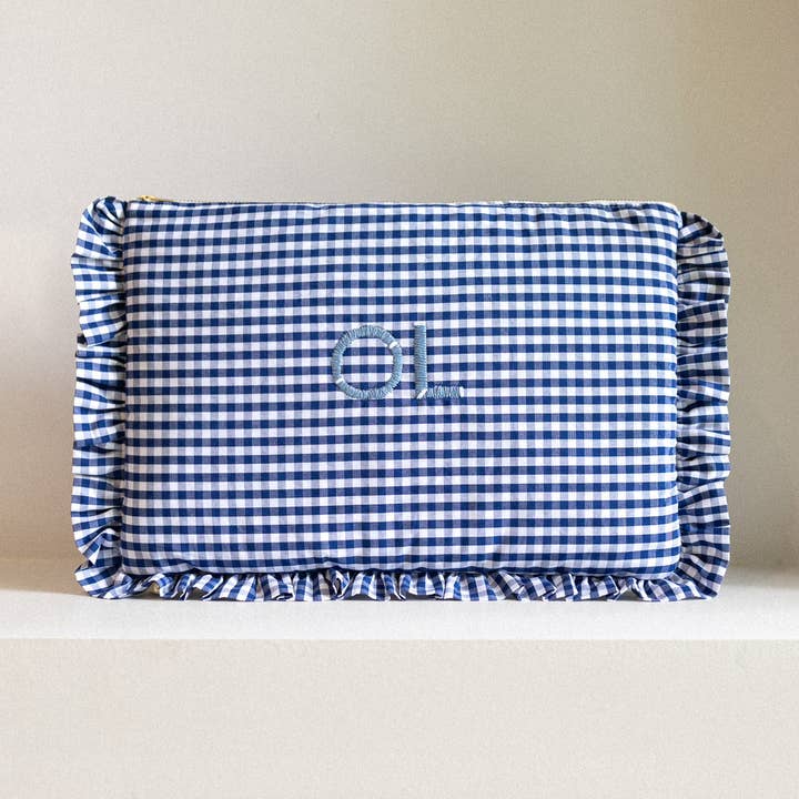 Noa de Cajou - Wholesale Laptop/Tablet Case - Women's - Computer case - Vichy Navy Froufrou SMALL0