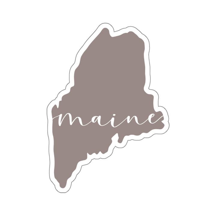 Hemlock Ridge Designs - Wholesale Sticker - Maine State Sticker1