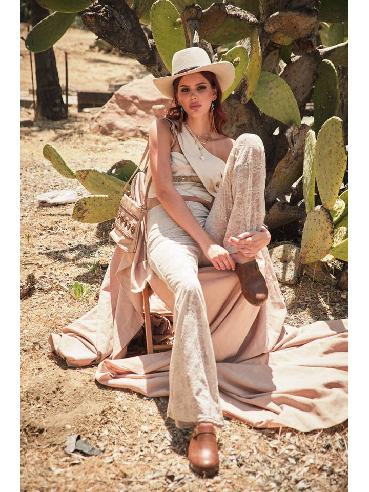 Blue B - Wholesale Pants - Women's - 23781P Floral Lace Western Stitch Inner Short Flare Pants14