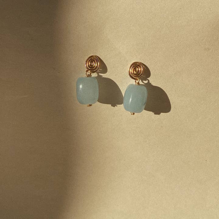 Marida Jewelry – Großhandel Ohrhänger – Innenohrringe — Aquamarin0