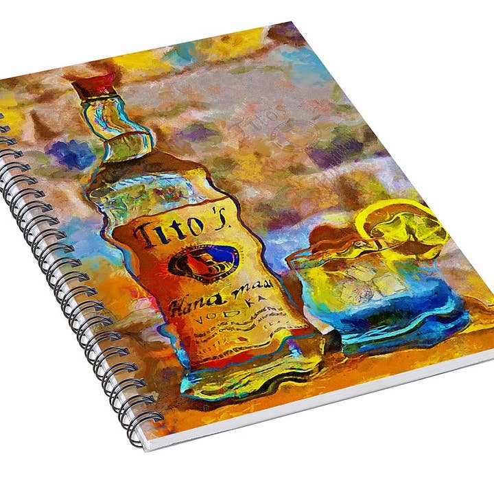 Drunk Girl Art - Wholesale Notebook - Titos - Spiral Notebook1