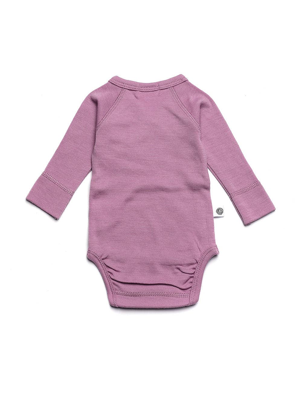 Lille Barn - Wholesale Bodysuit (Non-Footed) - Baby - Woolen Crossover Bodysuit Long Sleeve – Merino Wool – Lavender Mist2