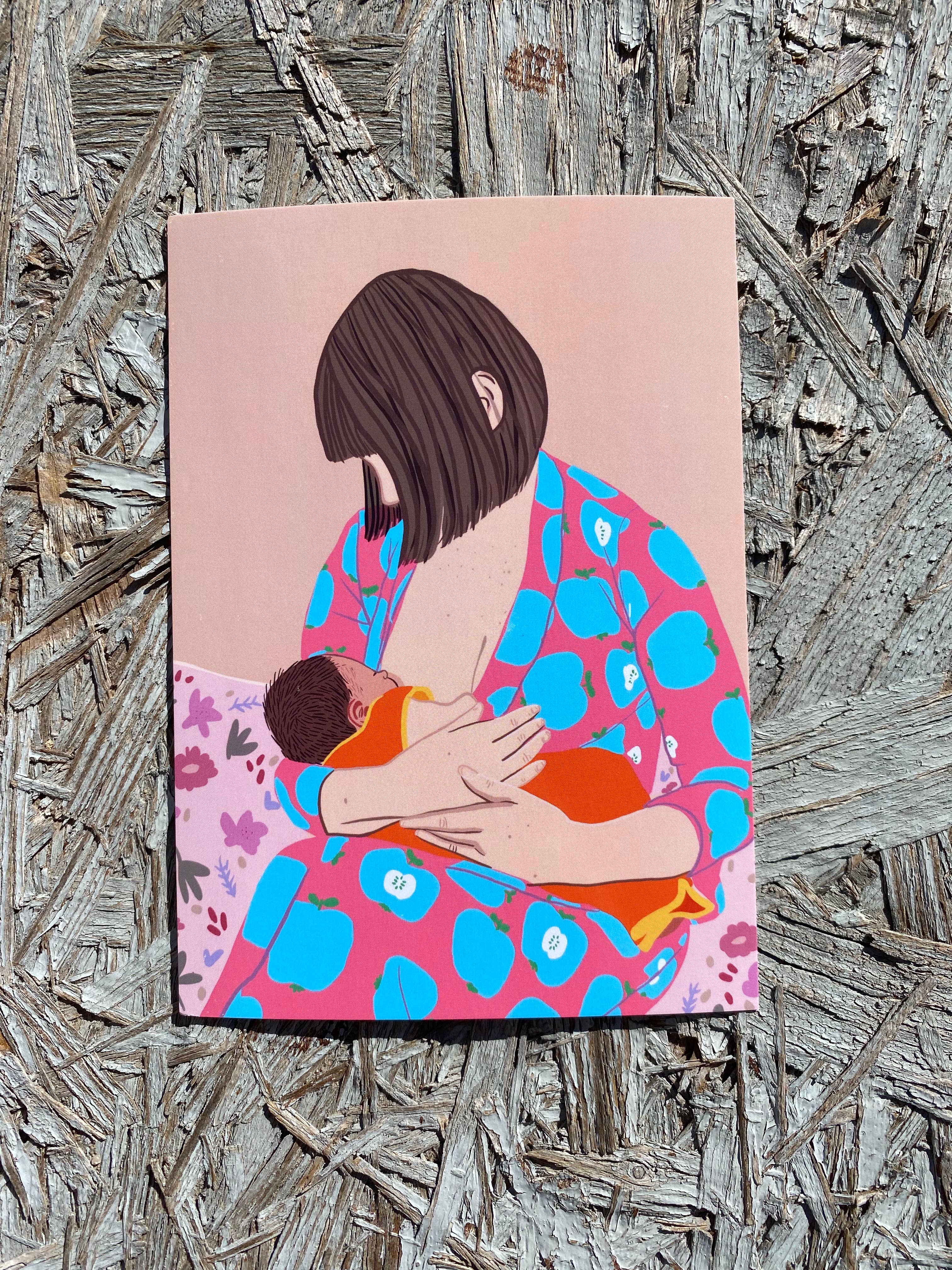 June Jewell Designs - Wholesale Art Print - 5”x7” Apple of My Eye Art Print2