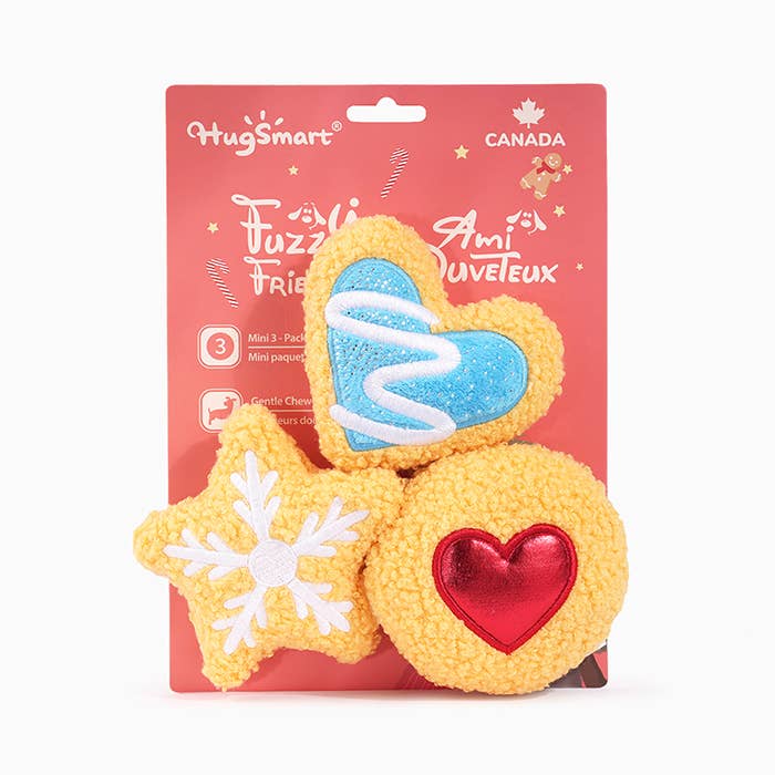 Hugsmart Products Inc – wholesale Pet plush toy – Dog – HugSmart Pet - Happy Woofmas | Gingerbread Cookies2