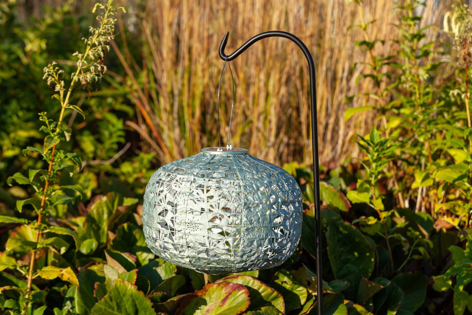 Allsop Home & Garden - Wholesale Outdoor/Lawn Light - Stella Square Sunflower 11" Solar Lantern - Sage20