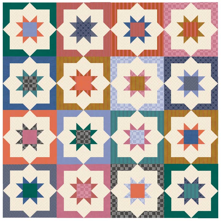 Penelope Handmade - Wholesale Craft Sewing Kit - Gertrude Quilt Pattern | Paper Pattern2