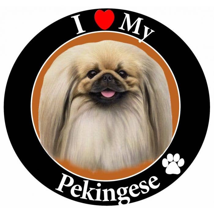 Pekingese Circle Magnet for wholesale by E&S Pets