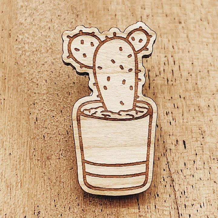 Kanin öron Kaktus trä stift för wholesale av The Wooden Pin