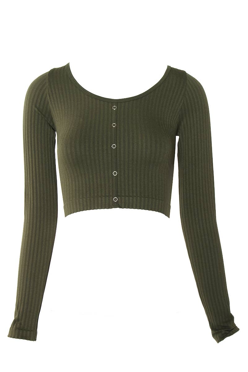 Sugarlips - Wholesale Knit Top - Women's - Rib Knit Long Sleeve Top5