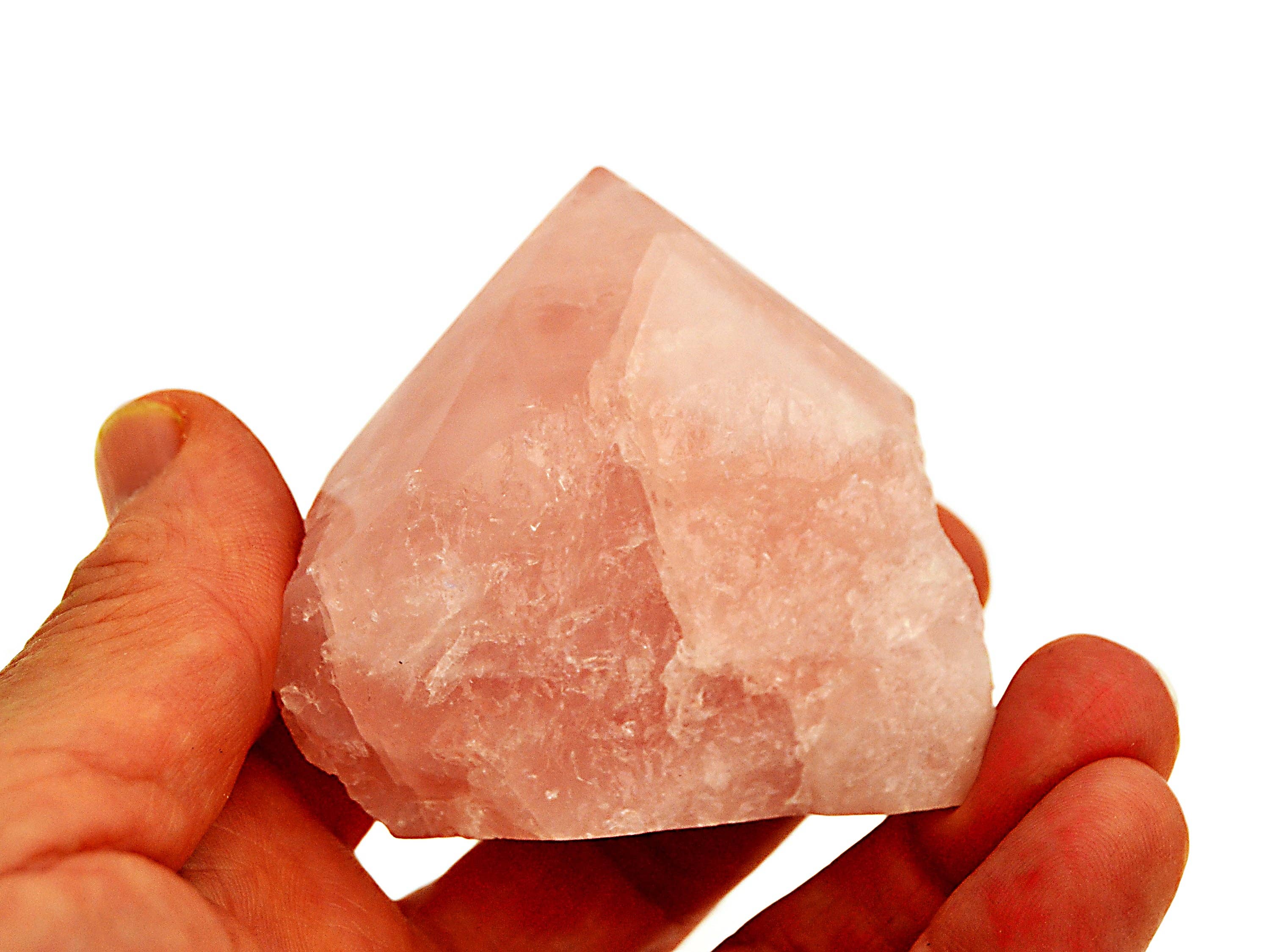 Kaia & Crystals - Wholesale Spiritual Stone/Crystal - Rose Quartz Semi Polished Point (Brazil) - (100g - 350g) Extra Quality1
