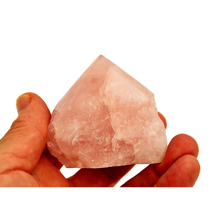 Kaia & Crystals - Wholesale Spiritual Stone/Crystal - Rose Quartz Semi Polished Point (Brazil) - (100g - 350g) Extra Quality1