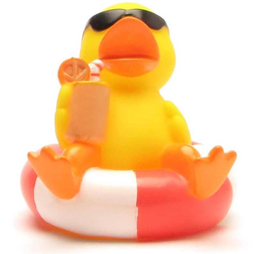Duckshop - Wholesale Bath Toy - Baby - Rubber duck in a swimming band - rubber duck2