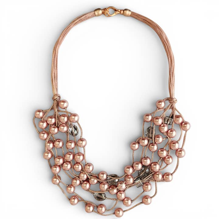 Collana Boho con Perline Voluminose | Gioielli Artigianali Statement per la vendita all'ingrosso da parte di Bijoux Envie Statement Jewelry