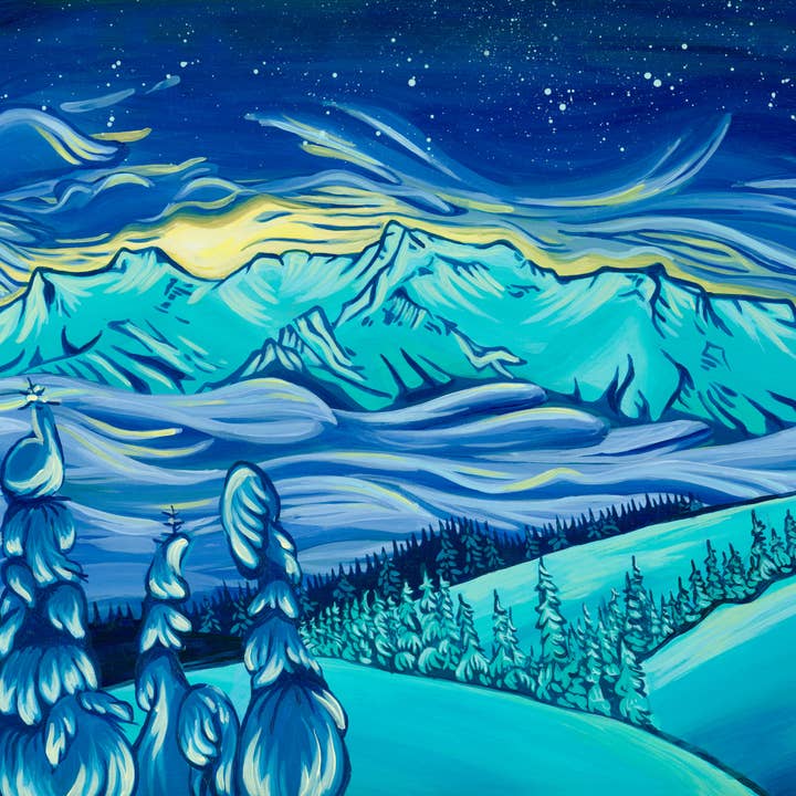 Gravure « Hurricane Ridge » pour la vente par Gianna Andrews Studio