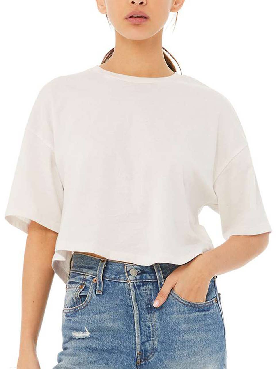 Supermaggie @ Faire - Wholesale T-Shirt (Graphic) - Women's - Secret Garden Clover Crop Tee4