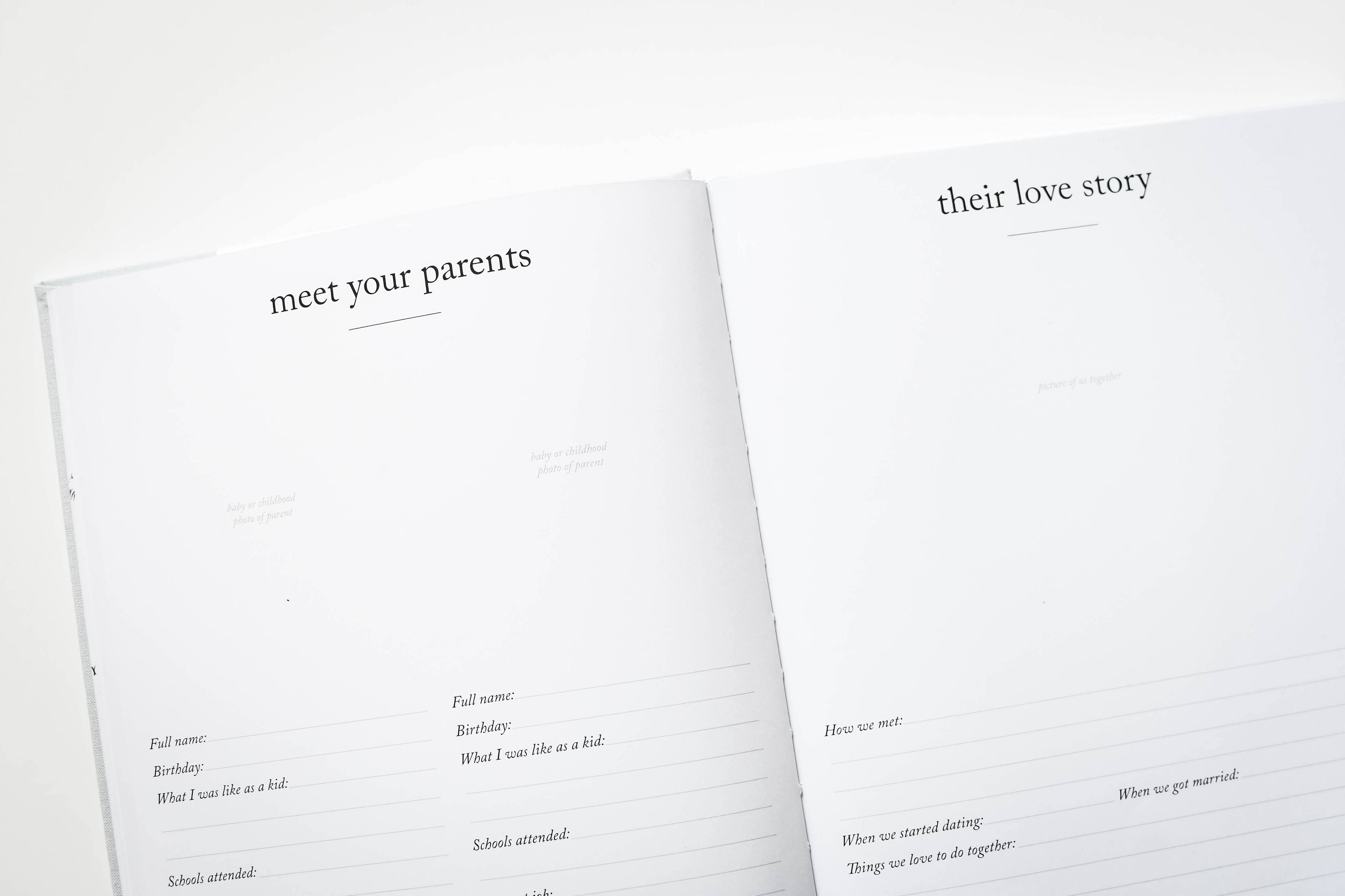 Duncan & Stone Paper Co. - Wholesale Herinneringenboek - Kinderen en baby - Baby's eerstejaars geheugenboek en fotoalbum | Moederdag9