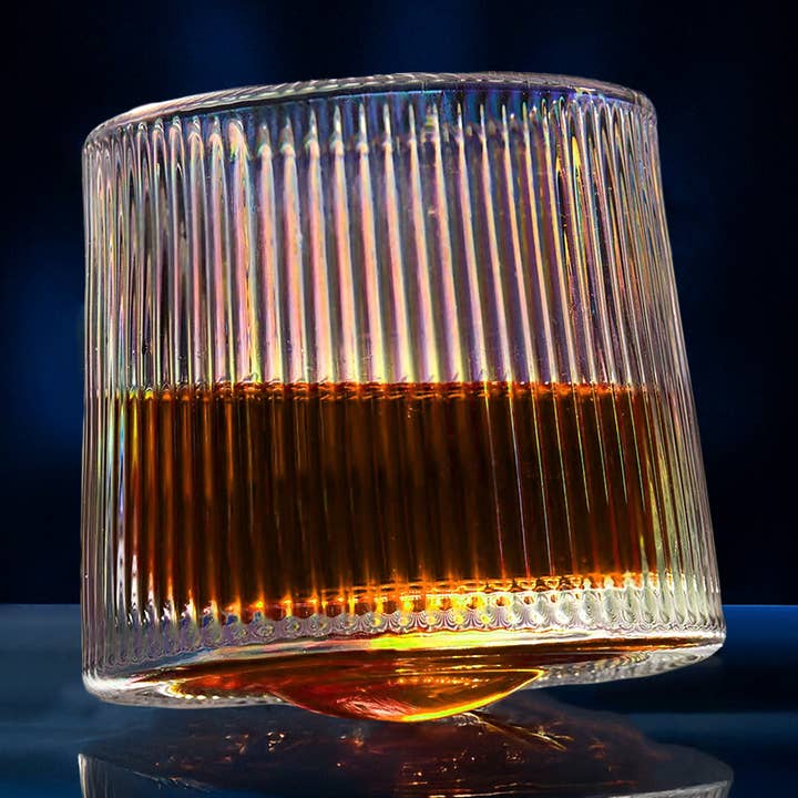 Spinning Whiskey Glass, elegant bourbon, Swivel Tumblers for wholesale by Adamodart