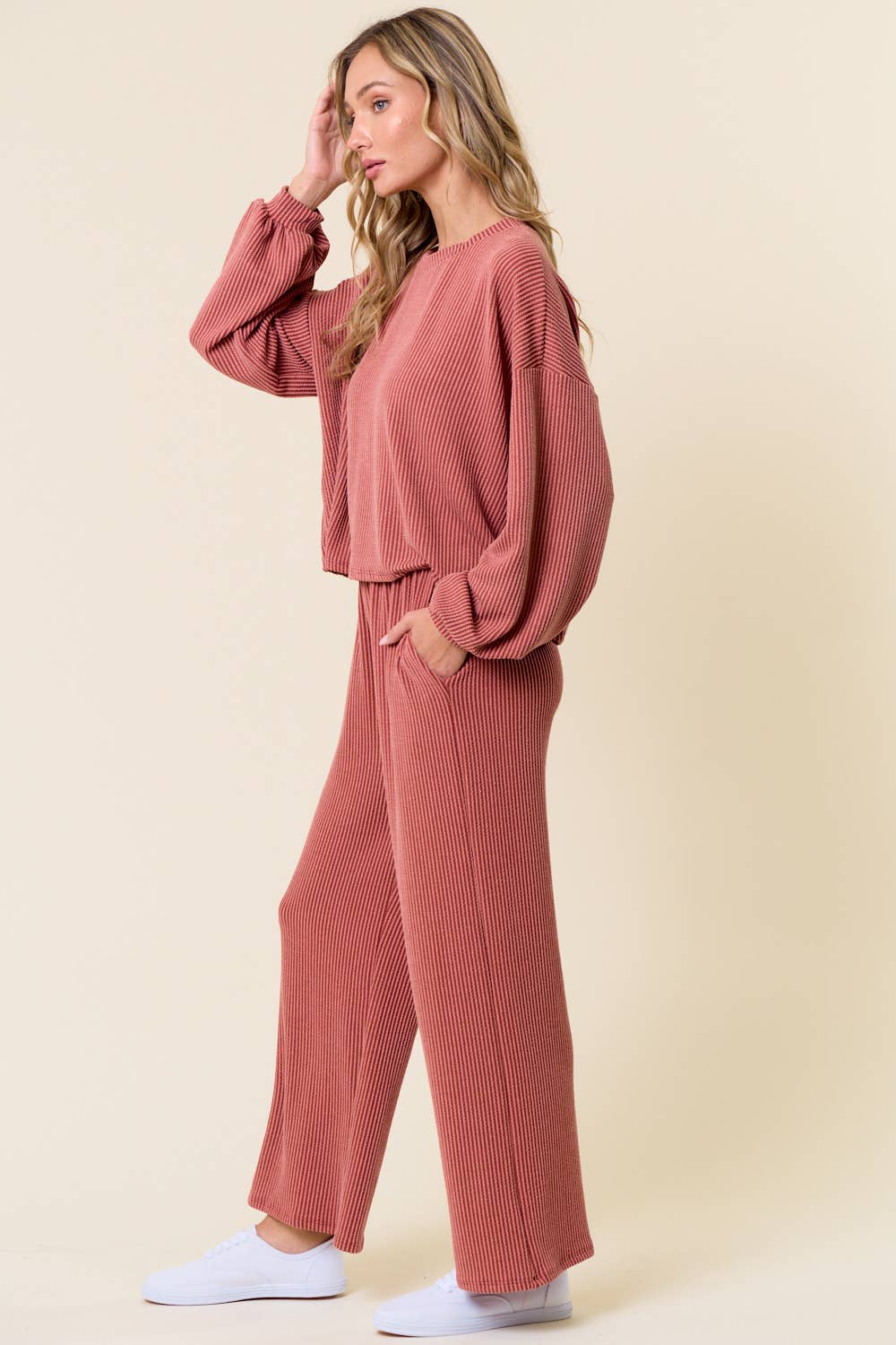 lovely melody - Wholesale Knit Top - Women's - LMT4100-Manifest ribbed top5