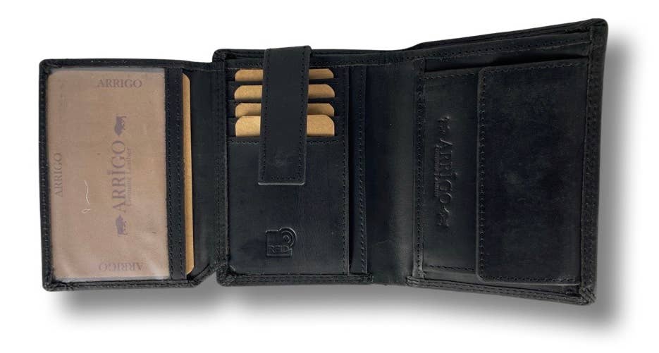 Arrigo - Wholesale Wallet - Men's - Men Wallet Buffalo Leather - Billfold - RFID - Arrigo11