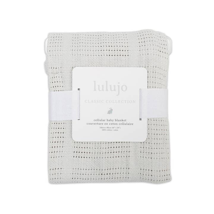 Lulujo - Wholesale Bedding Blanket - Kids & Baby - Cellular Blanket - Grey