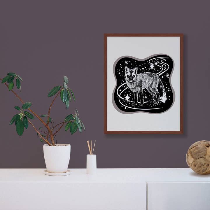 Starfangled Press - Wholesale Art Print - Cosmic Fox Screenprint