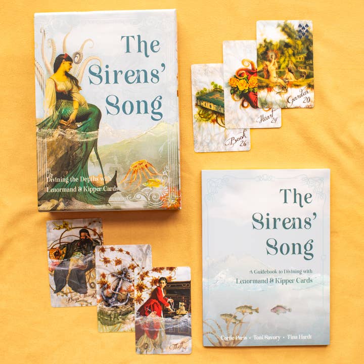 Red Wheel/Weiser LLC - Wholesale Tarot Cards - The Sirens’ Song: 40 Lenormand Cards, 38 Kipper Crds & 144Bk15