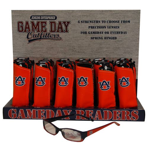 Auburn Tigers Reading Glasses Assorted for wholesale by Jenkins Enterprises