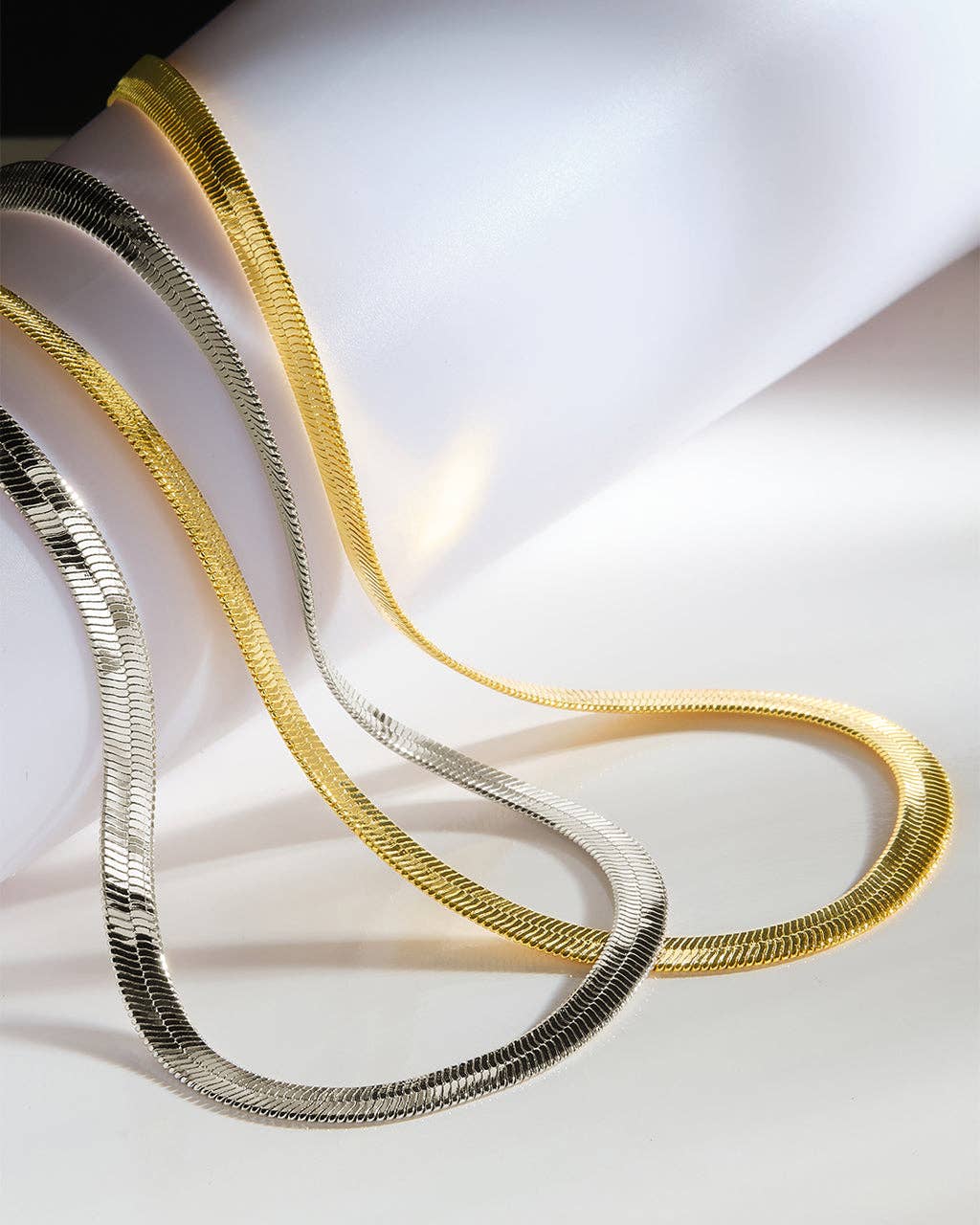 Sterling Forever - Wholesale Link & Chain Necklace - Herringbone Chain Necklace1