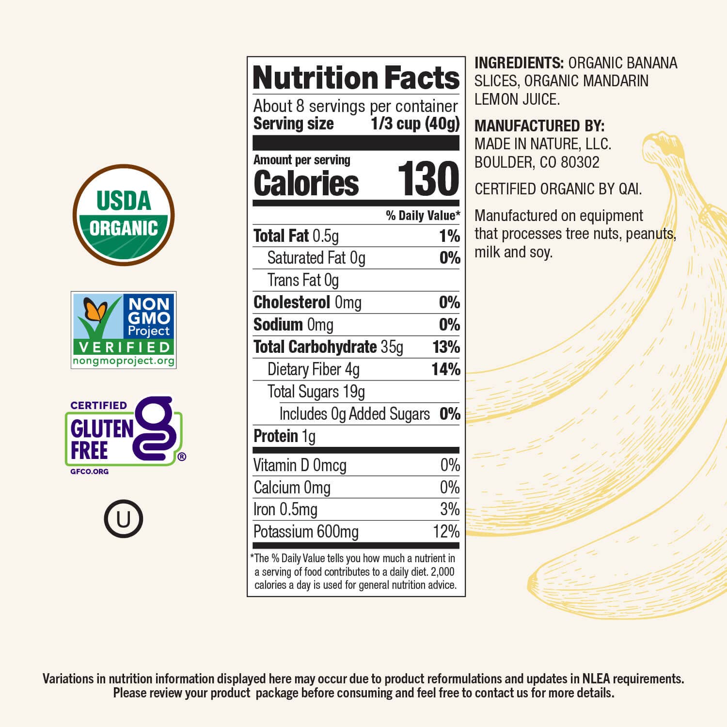 Made In Nature - Wholesale Dried/Dehydrated Fruit - Dried Banana7