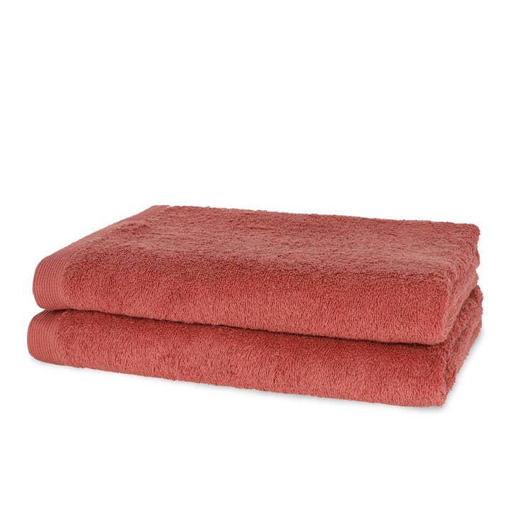 Como - Shower Towel 70x140 cm - Brick Red for wholesale by Casilin