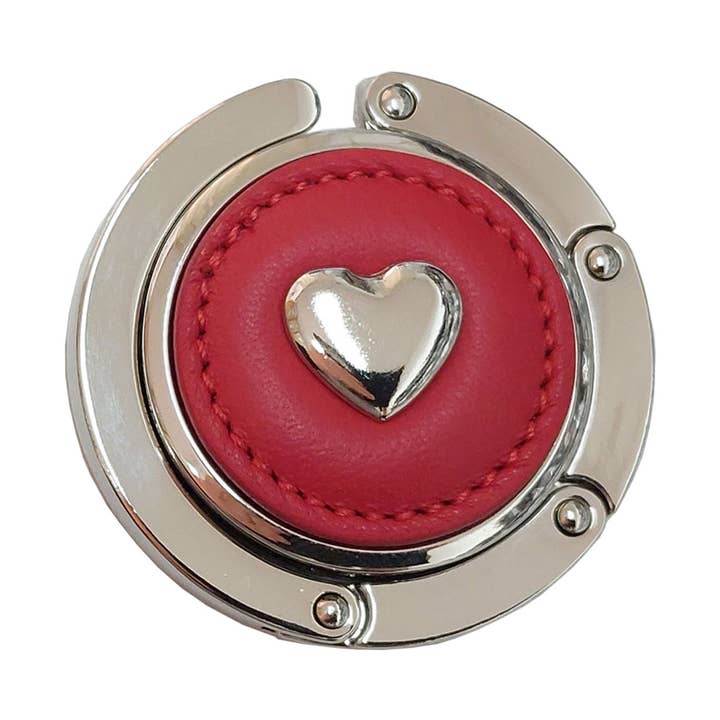 Heart leather bag hook for wholesale by Roberto Mantellassi