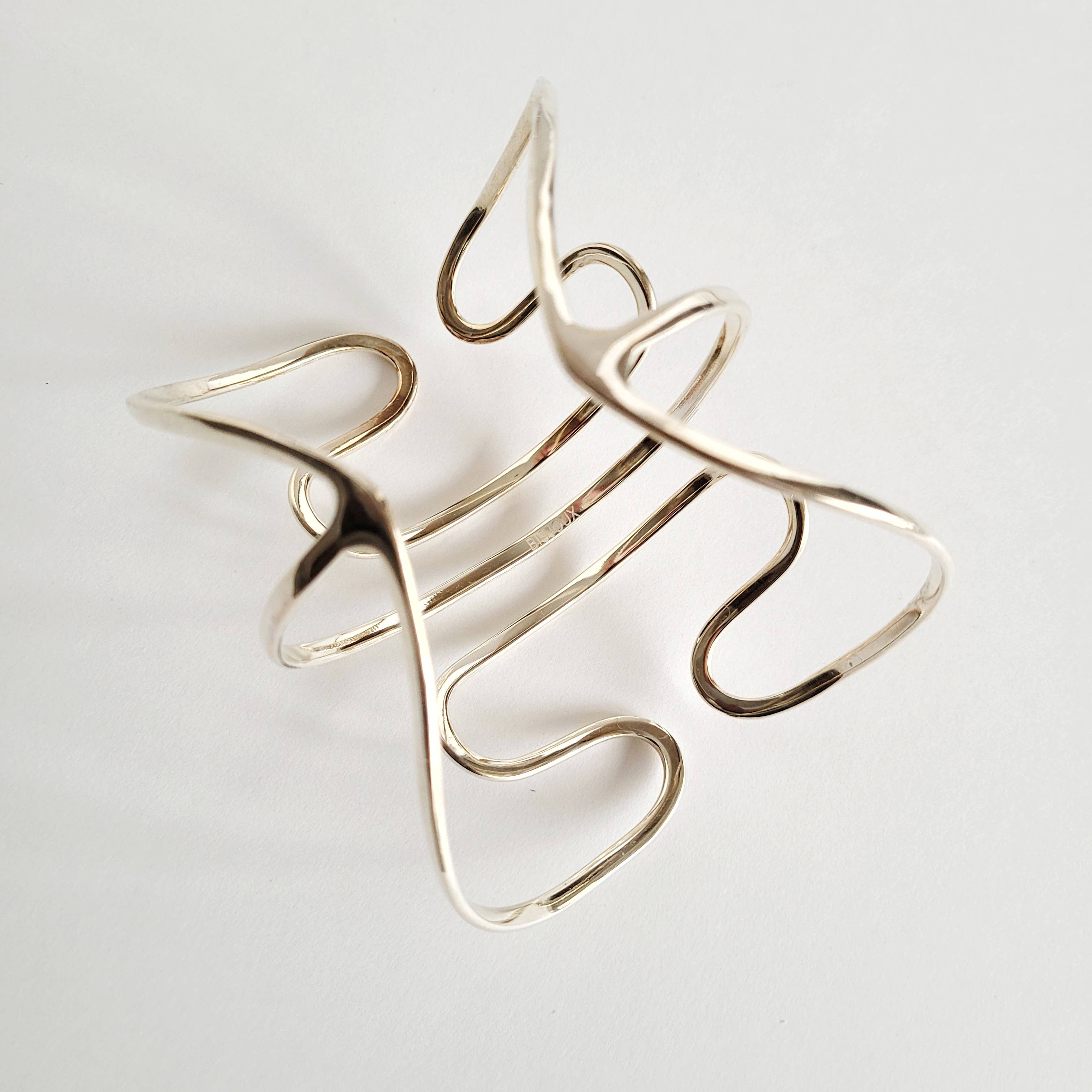 Bisjoux – wholesale Manschettarmband – Bisjoux stor armring i mässing för överarmen17