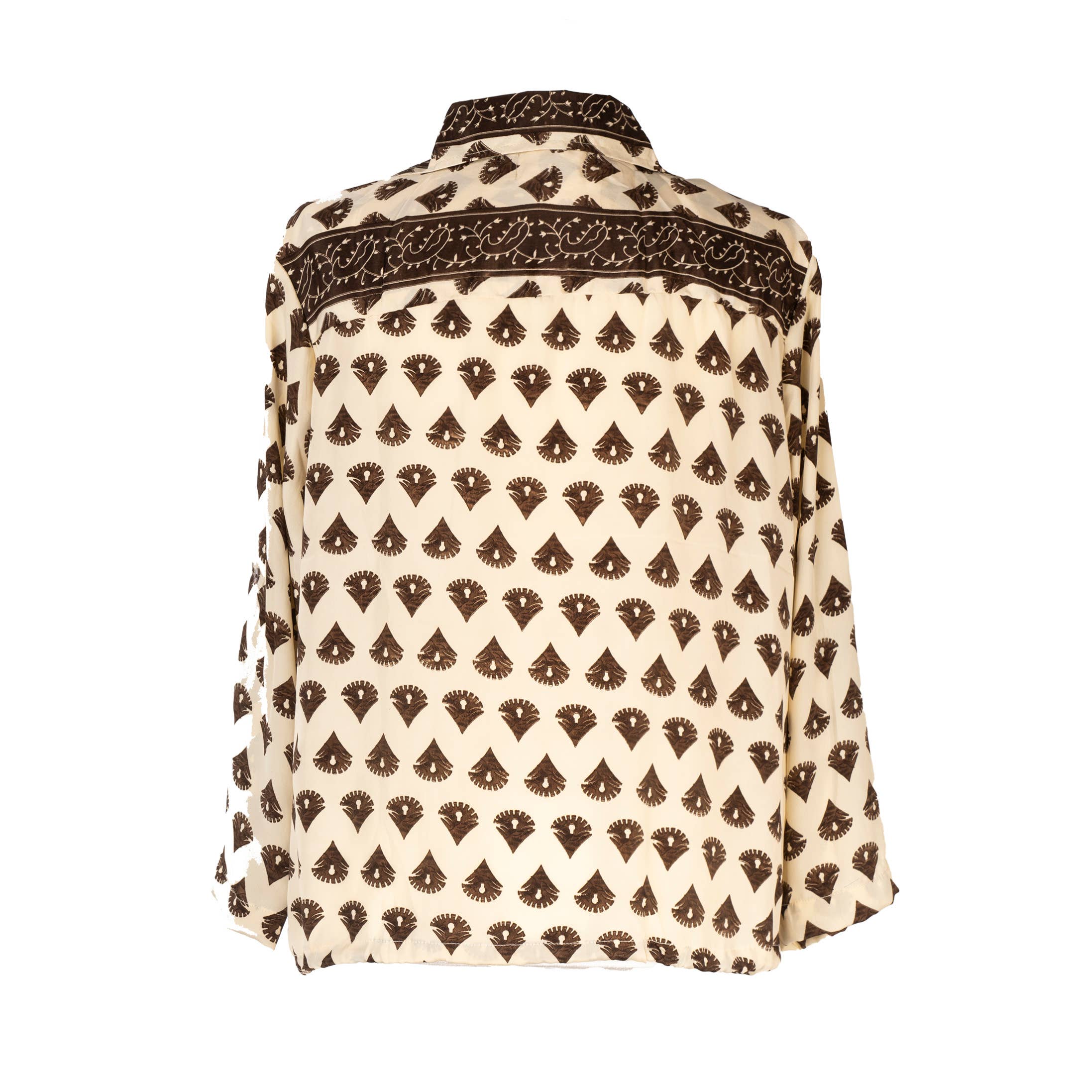 Arena Formentera – wholesale Tröja med knappar – Dam – Bohemisk blus med knäppt krage och fickor3