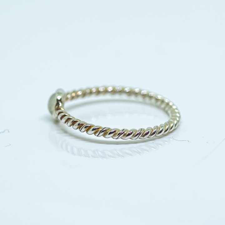 Quasar Gems USA - Venta al por mayor Anillos solitarios - Anillo de piedra preciosa de labradorita en plata de ley 9252