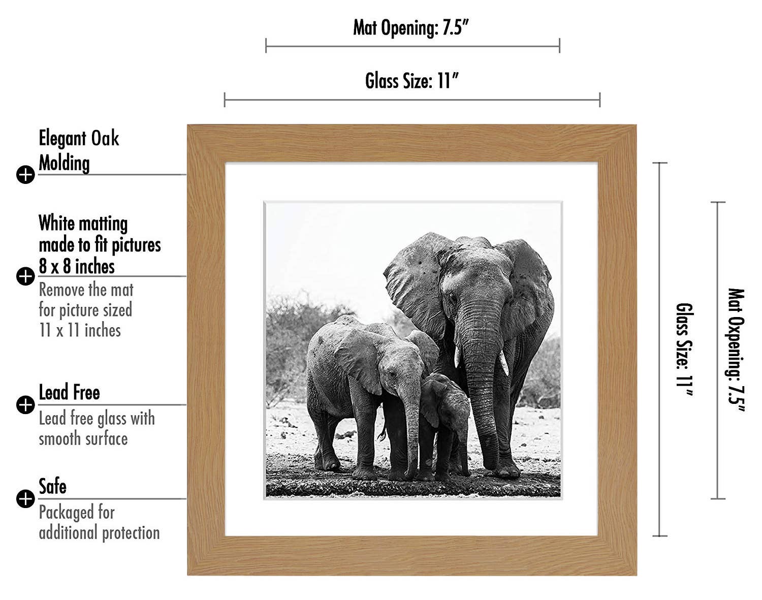 Americanflat - Wholesale Picture Frame - Americanflat Picture Frame with Mat Standard Molding50